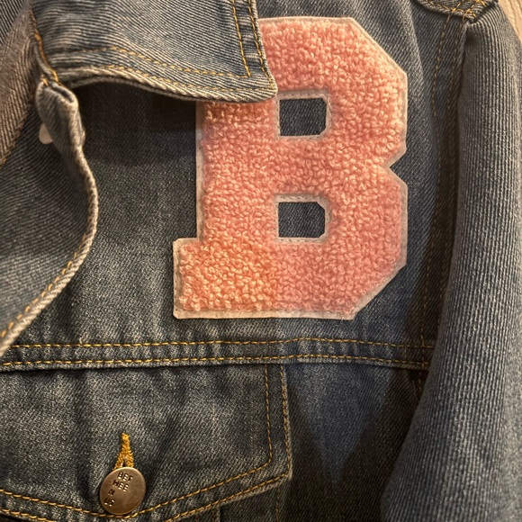 Trendy Blue Denim Jacket with Fun Patches - Picture 2 of 5